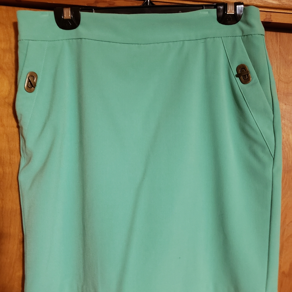 Worthington Mint Green Mini Skirt